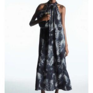Brand New COS HALTERNECK MAXI DRESS (Snake Print)